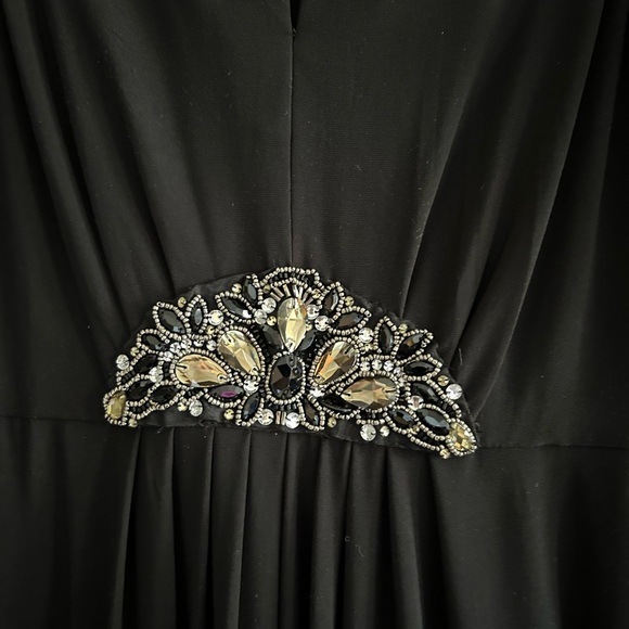 Black Decal Dress - Picture 2 of 4